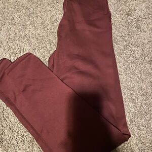 Burgundy Leggings